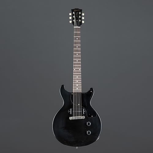 Gibson 1958 Les Paul Junior Double Cut VOS NH Ebony #831348 – Guitare Électrique à Coupe Simple - Les Beatles, Paul McCartney, John Lennon, RIngo Starr, George Harrison Gibson 1958 Les Paul Junior Double Cut VOS NH Ebony #831348 - Guitare Électrique à Coupe Simple – Image 3