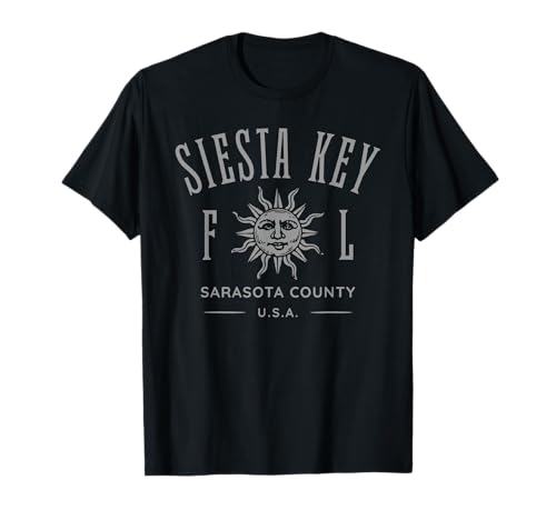 Recuerdo de diseño vintage de Siesta Key Beach Camiseta