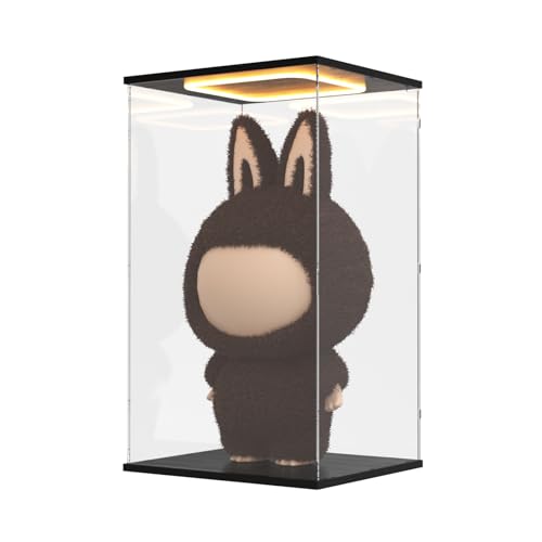 Nynelly Acryl Vitrine Schaukasten mit LED-Licht für Labubu Zimomo Angel in...