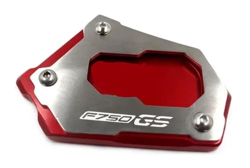 Agrandissement béquille latérale moto CNC rouge pour support et protection BMW F750GS F850GS