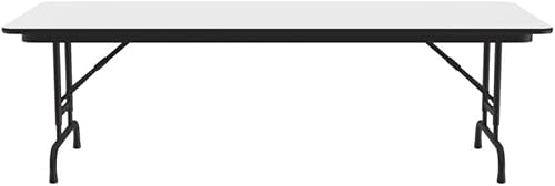 Miniatura 127 de Correll - Mesa plegable de altura ajustable y resistente, parte superior laminada de alta presión, fabricada en Estados Unidos, delantal de acero