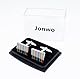 Jonwo Bunt Streifen Rechteck Manschettenknöpfe Herren In Geschenkbox Silber Klassisch Männer Cufflinks Manschettenknöpfe Hochzeit Hemd Party Geburtstag Jubiläum Kleid