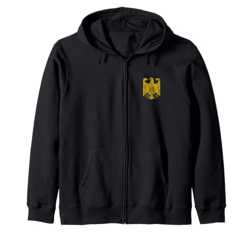 GERMAN FLAG EAGLE GERMANY COAT OF ARMS Zip Hoodie