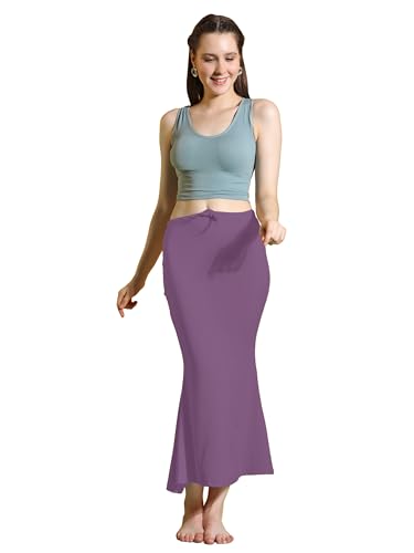 Image of Amazon Brand - Anarva Women Cotton Blended Saree Shapewear Regular Petticoat Skirt For Saree