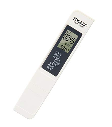 Digital EC/TDS Meter,High Accuracy Water Quality Tester with Measurement Range for Household Drinking, Pool and Aquarium Water,TDS-ES-Temp
