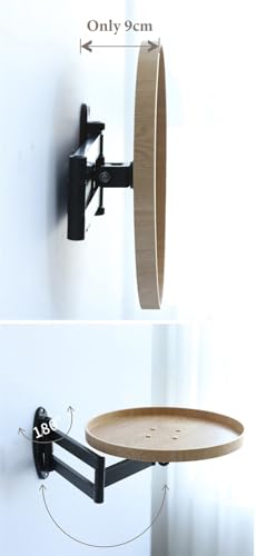 Bureau d'angle polyvalent suspendu et table ronde pliable couleur B - 6