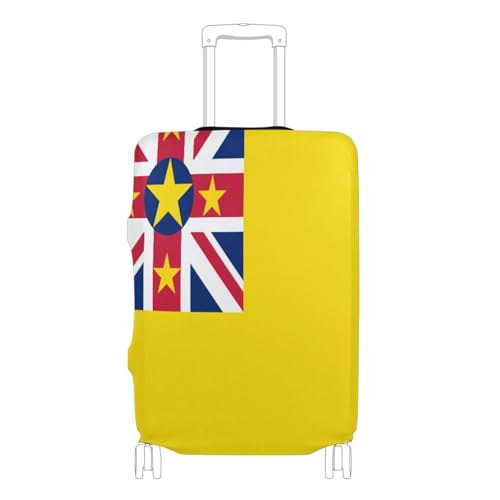 Housse de valise voyage drapeau Niue XL protection bagage cabine et soute extensible résistant