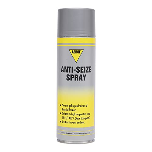 Image of Aerol Anti-Seize Copper-Based Lubricant Spray 300g | Black | Metal Protection for Bolts, Nuts, Flanges & High-Temperature Industrial Applications | Serviceable Temperature -30C to 500C
