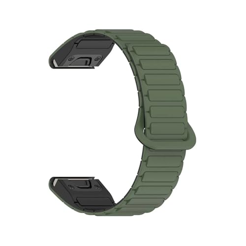 20 22 26mm QuickfitVJQxgɓKGarmin Fenix 8 7X Pro 6X 6 5X Plus Enduro3 Epix Pro(Dark green black,QuickFit 26mm)