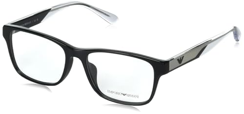 Image of Emporio Armani mens Ea3239f Low Bridge Fit Rectangular Prescription Eyewear Frames