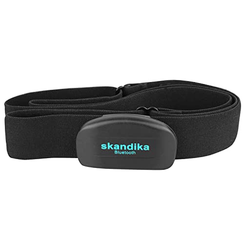 Skandika Brustgurt Pulsmesser Bluetooth | Herzfrequenzmesser für Sportgeräte, Pulsmessung, kompatibel mit Fitnessgeräten, Bluetooth-Schnittstelle, Fitness-Apps, Sportuhren | Pulsgurt