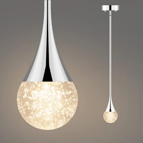 Klighten LED Lámpara Colgante de Cristal 3000K Cover