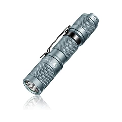 LUMINTOP LED Torch Tool AA 650 High Lumens Super Bright LED Torch IP68 Waterproof Flashlight, 5 Modes for Dog Walking, Camping and Hiking (Grey) Cover