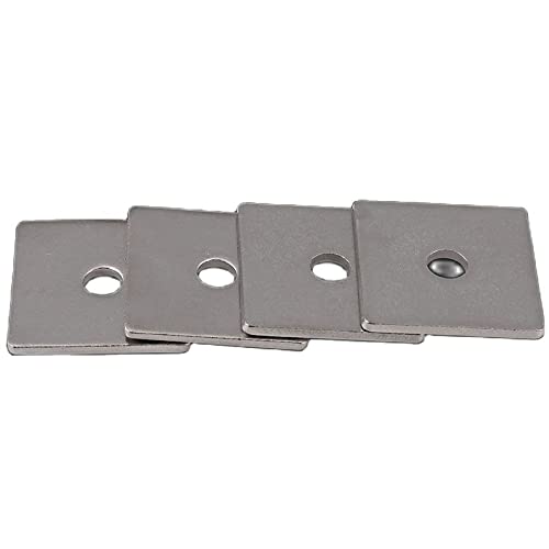 White Zinc Square Washer/Square Gasket Tool M3-M16 5Pcs (Inner Diameter : M12 X 40 X 2.5)