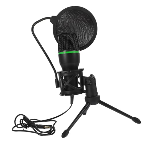 SAFIGLE 2 Sets Condenser Microphone Acoustic Instrument Recording Bundle Premium Gaming Microphone Usb Microphone Mic for Laptop Tabletop Mic Desk Mic Private Model Metal Suite