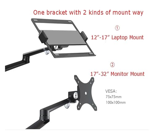 Support d'ordinateur et moniteur 17-32 pouces OZ-1S aluminium - 5