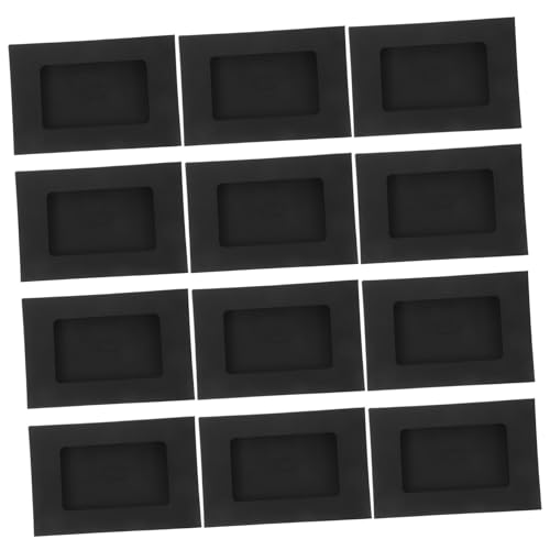 SHOWERORO 30 Stück Broschüren Umschläge Schwarz