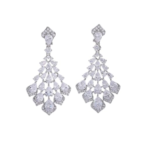 Boucles d'oreilles moissanite fleur or 14k anti-ternissement