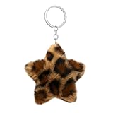 Accessoire Polyvalent et Accrocheur : Plus qu'un simple porte-clés, cette pièce charmante sert de délicieuse décoration pour vos clés ou votre sac. Son imprimé léopard vibrant et sa forme d'étoile mignonne en font un point culminant qui captive l'attention, mettant en valeur votre personnalité unique.
