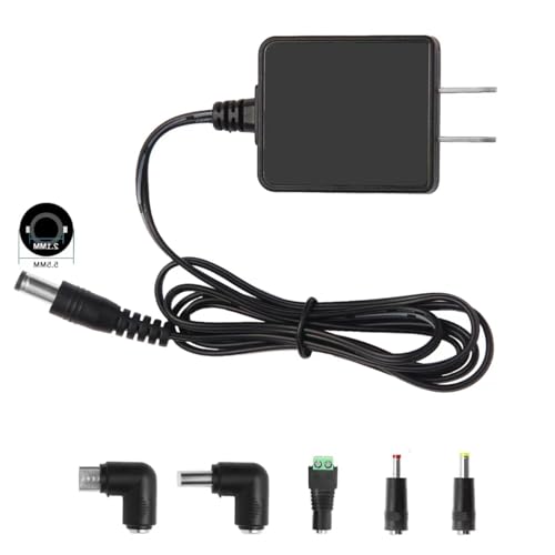5V 1A Power Supply Adapter 5W AC 110V-240V to DC 5 Volt 1Amp 0.5A Replacement Power Cord for Security Camera Baby Monitor Graco Swing TV Box Raspberry Pi Type C with 5 Replacement Connector