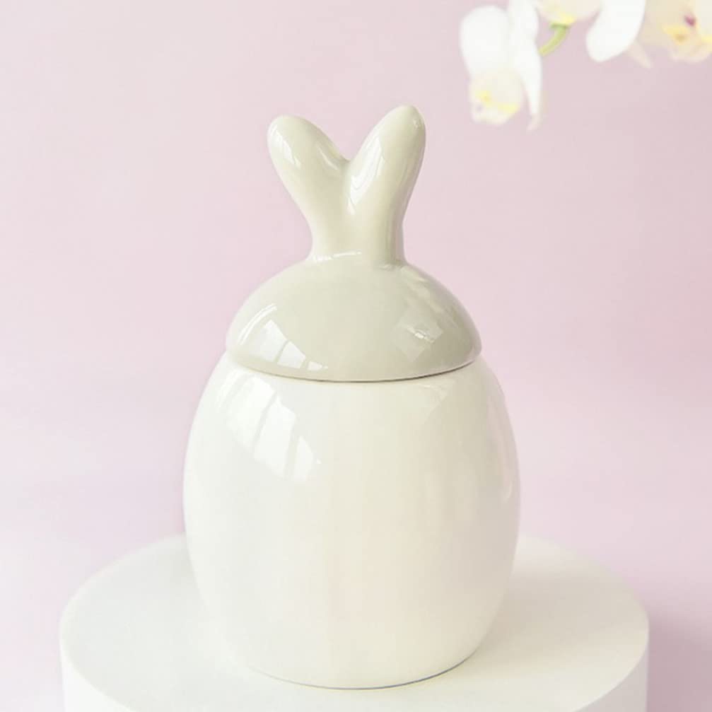 Biscottiera In Ceramica Con Coniglietto Pasquale - Porta Caramelle, Tè, Alimenti, Decorazione - Foto 5