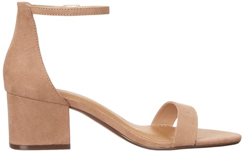 Image of Amazon Essentials Women's Two Strap Heeled Sandals with Adjustable Ankle Strap, Padded Memory Foam Insole