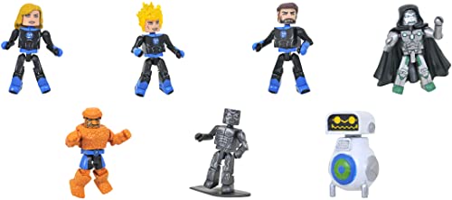 Diamond Select Toys Marvel Minimates: Fantastic Four Deluxe Box Set, Multicolor #TOP15