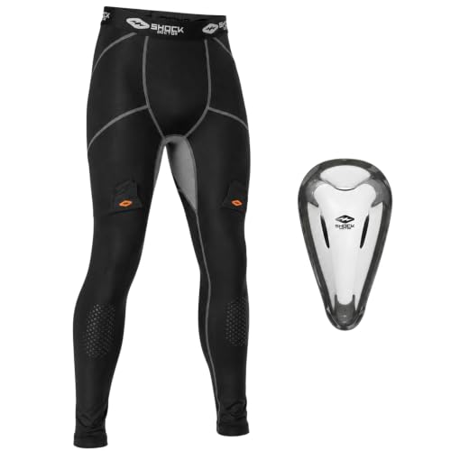 Shock Doctor Compression Hockey Pant w/Protective Cup, Adult Multi
