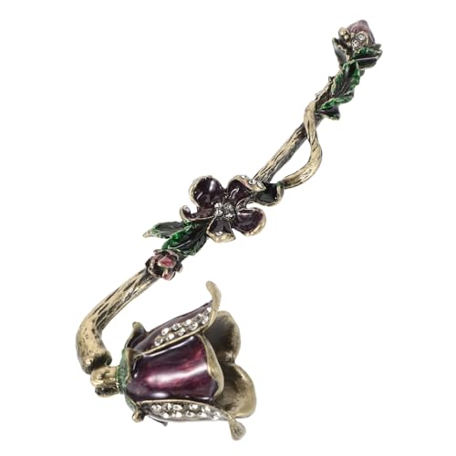 HAMPPLIES Vintage Ljusstake Med Långt Handtag Ljusavsläckare För Säkert Utblåsning Ljuslågor Hållbar Metall För Hem Restaurang Och Hotell