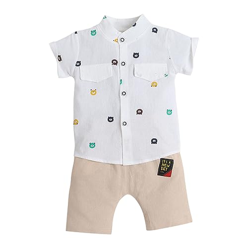 Image of Hopscotch Boy's Cotton Printed Clothing Set