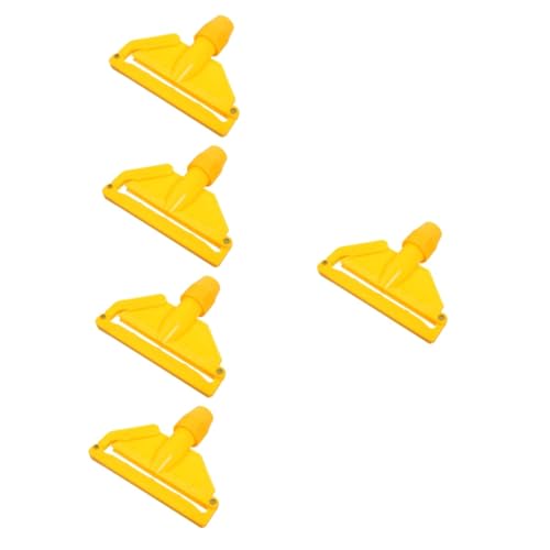 COLLBATH 5pcs Commercial Mop Head Replacement Clamp for Detachable Mop Handle Part