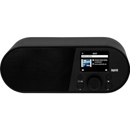 Imperial i105 Internetradio DAB Radio, DAB Plus Radio, Bluetooth, WLAN Radio(WLAN, Mediaplayer, USB, DLNA, Farbdisplay, Wecker, Appsteuerung) schwarz