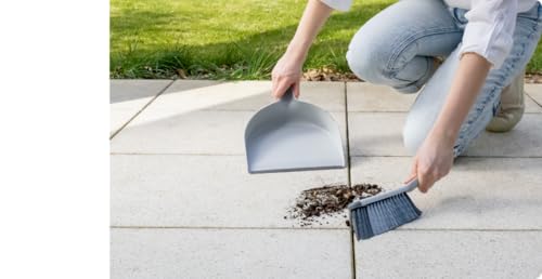 Eco Ego Handfeger Und Schaufel Besen Und Kehrschaufel Set Kehrblech Kehrset Kehrgarnitur Mit Kombination Von Harten Und Weichen Borsten U-Collect – Bild 4