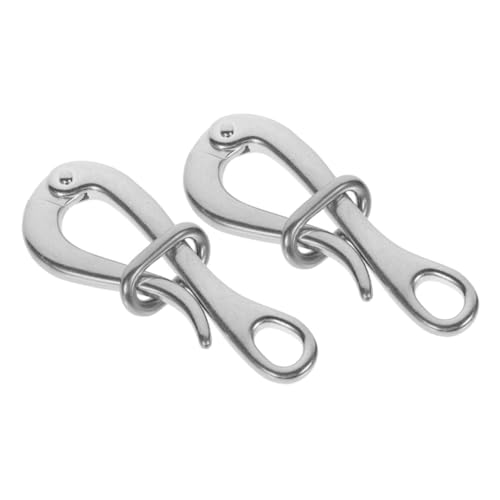Totority Boat Hooks for Docking Quick Release Shackle Heavy Duty Snap Hooks Stainless Steel Outdoor Sailing