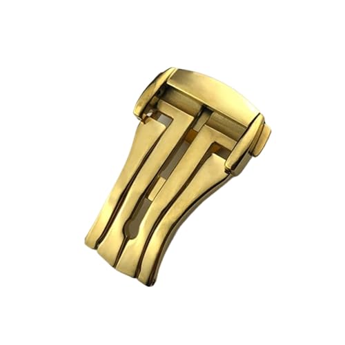 18mm 20mm Pointed Deployment Watch Buckle For Omega Rubber Leather Strap Black Rose Gold Stainless Steel Butterfly Clasp