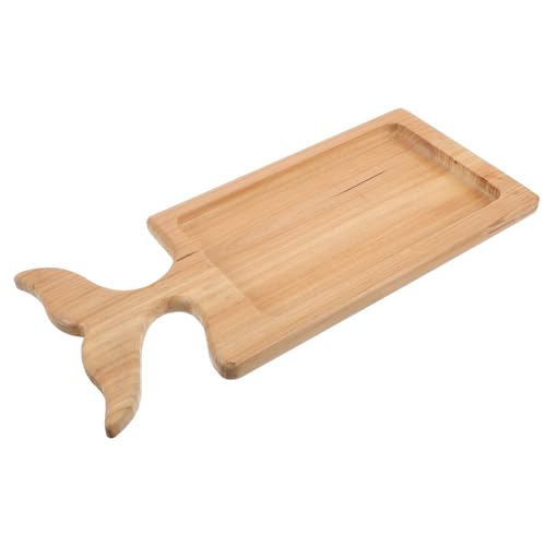 IWOWHERO Bandeja De Porción Pequeña Bandeja De Madera Placa De Madera Light Brown