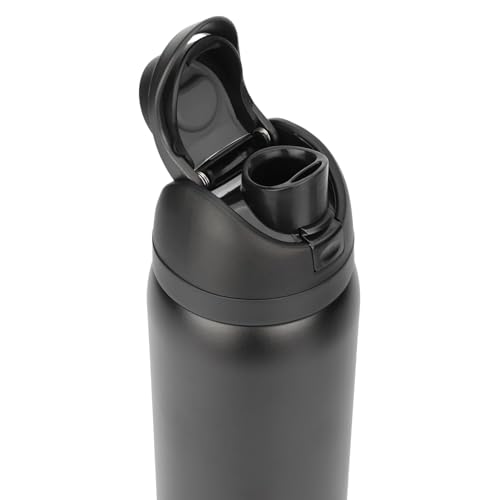 Image of Stainless Steel Water Bottle 960ML Steel, Flip Cap Water Bottle for School, Office, Gym, Travel and Daily Use, Easy Sip Steel Bottle for Adults, Kids and Home
