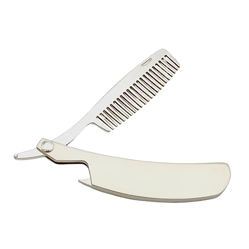 OUNONA Beard Comb for Men Folding Styling Comb Hair Accessory Smooth Teeth Static for Curly Hair