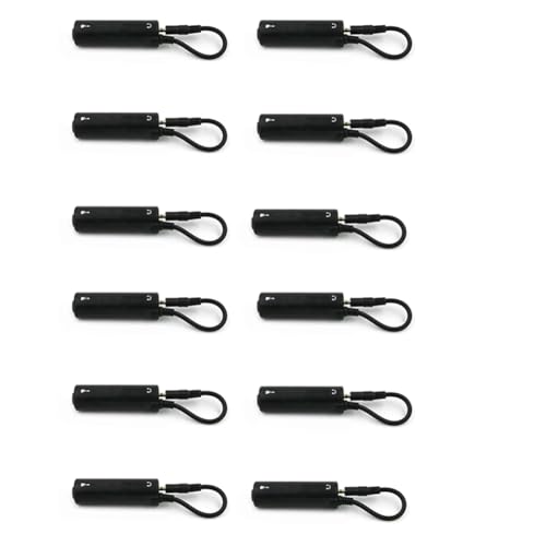 Wzxksoac 12 Piezas de Interfaz de Guitarra I Rig, Convertidor de Repuesto para Teléfono, Interfaz de Audio de Guitarra, Convertidor de Línea de Guitarra.