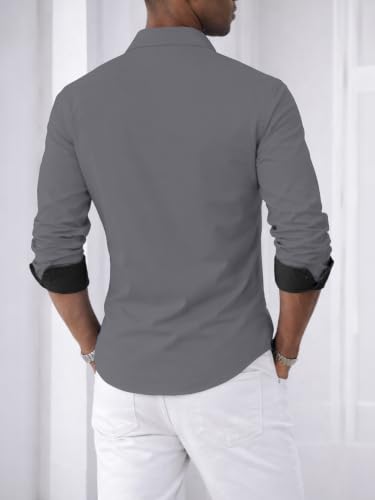 Image of Noble Monk Men's Full Sleeve Shirt | Casual Shirt for Men | Stylish Cotton Blend | Comfortable Everyday Wear | Button Down Clothing | Travel & Outdoor Apparel
