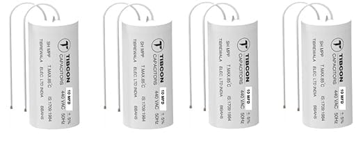 Tibcon 2.5 MFD 440V Capacitor for Ceiling Fan & Mini Cooler Motor. (pack of 4) (B0DBQHT9P1) Amazon Price History, Amazon Price Tracker
