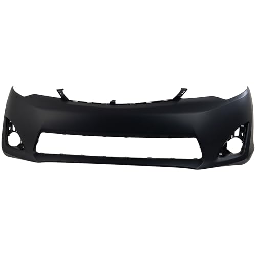 Garage-Pro Front Bumper Cover For 2012-2014 Toyota Camry, Primed, For L/LE/XLE/Hybrid Models, Front