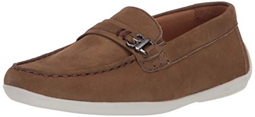 Image of Driver Club USA Unisex-Child Boys /Girls Leather Fashion Luxury Driving Loafer with Rope Anchor Detail