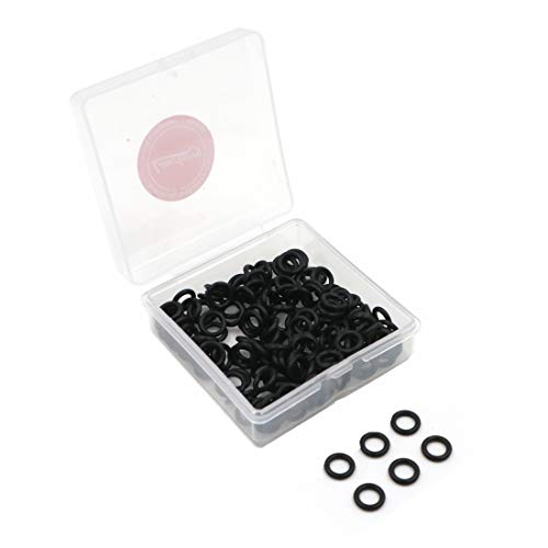Lumsburry 200pcs Rubber O-rings Keyboard Dampeners with Plastic Storage Box for Mechanical Keyboard