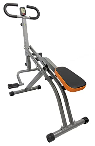 Dolphy Total Ab Crunch Horse Riding Home Exercise Machine with Monitor for Squat Exercise and Glute Workout for Home Gym