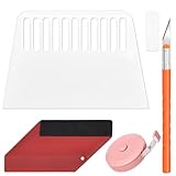 Fititem Wallpaper Tools Kit Smoothing Tool with Felt Squeegee Knife Tape Measure for Apply Contact Paper Peel and Stick Wallpaper Hanging Backsplash Car Wrap Vinyl Window Film Multi-Function
