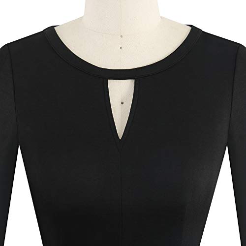 YATHON Women's Vintage Floral Flared A-Line Swing Casual Party Dresses with Pockets3