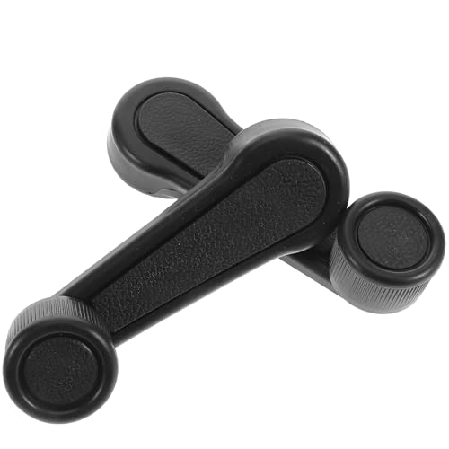 ibasenice 2 piezas Manivelas para Elevalunas de Coche Maneta Resistente Compatible con Ventana Delantera y Trasera Empuñadura Manual Fácil de Instalar para Puertas y Cristales