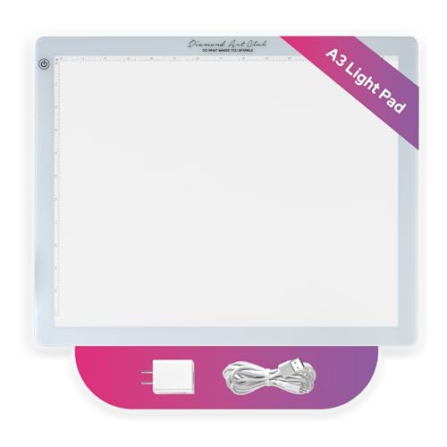 DIAMOND ART CLUB A3 Light Pad USB LED Light Board for Diamond Painting and DIY Crafting Diamond Art Tools and Accessories 16.6 x 13.5