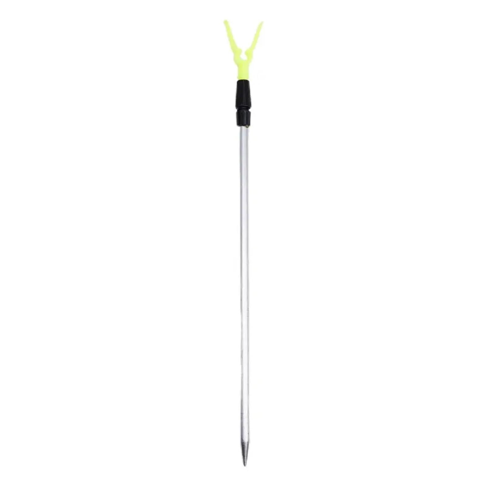 FVDZRFIE Fishing Rod Rest Y Shaped Metal Fishing Rod Holder Portable Telescopic Ground Insert Bracket Pole Support Stand(A)